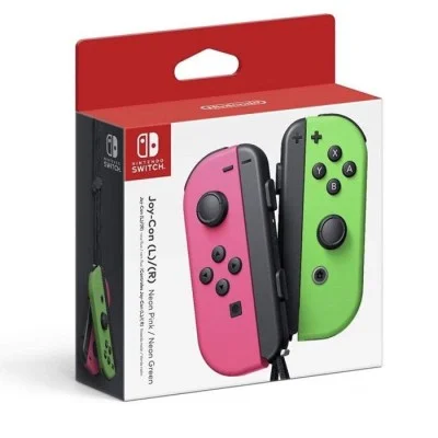 Nintendo Switch Joy-Con (L-R) Controllers - Neon Green-Neon Pink